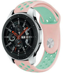 iUni Curea ceas Smartwatch Samsung Galaxy Watch 46mm, Samsung Watch Gear S3, iUni 22 mm Silicon Sport Pink-Blue (512759)