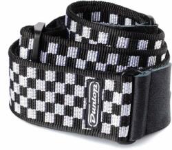 Dunlop D38-31BK B&W Check Black Curea de chitară (<![CDATA[D3831BK]]>)