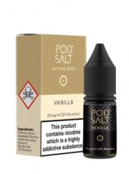 Pod Salt Lichid Tigara Electronica Premium Pod Salt Vanilla, 10ml, cu Nicotina, 50VG / 50PG, Fabricat in UK, Calitate Premium