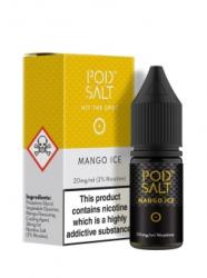 Pod Salt Lichid Tigara Electronica Premium Pod Salt Mango Ice, 10ml, cu Nicotina, 50VG / 50PG, Fabricat in UK, Calitate Premium Lichid rezerva tigara electronica