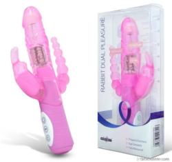  Három ágú nagy tudású nyuszi vibrátor minden intim kielégüléshez