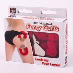 Lovetoy Catuse Fetish Pleasure - Fluffy Red Hand Cuffs