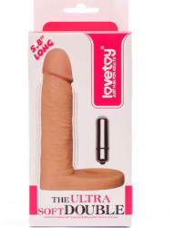 Lovetoy Strap-on Barbati The Ultra Soft Double Vibrating 5.8 Inch