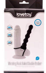 Lovetoy Strap On Vibrating Fantasy Double Prober cu Vibratii 16 cm