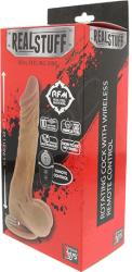 DreamToys Vibrator Realstuff 8.5 Inch Rotating Remote Wireless Vibrator