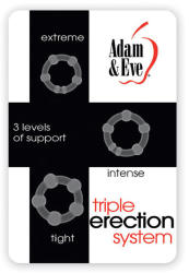 Adam and Eve Inele Penis Triple Erection System