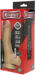 DreamToys Vibrator cu Ventuza RealStuff 6.5 Inch Vibrator