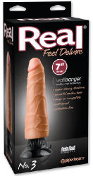 Pipedream Vibrator cu Ventuza Real Feel Deluxe 3 Flesh Vibrator