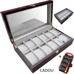 WatchBox Cutie depozitare 12 ceasuri - LEMN (CDL020)