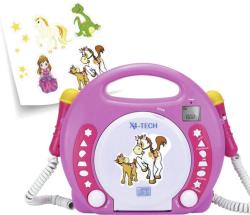 X4 Tech CD-player pentru copii X4-Tech Bobby Joey MP3, roz