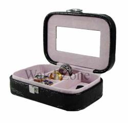 WatchBox Caseta bijuterii piele ecologica BABY DENISE rosie / neagra / caffe latte (CF-PU030)