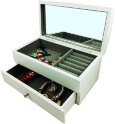 WatchBox Casetă pentru bijuterii, lemn alb (CASETA-L-70)