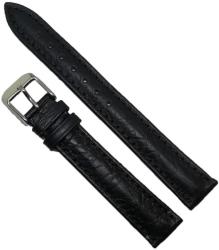  Curea de ceas din piele naturala neagra - 16mm, 18mm, 20mm, 22mm - C2975 (C2975)
