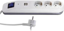 GAO 3 Plug + 2 USB 1.4 m Switch (0014348100)