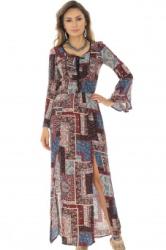 RohBoutique Rochie maxi, imprimata multicolor, ROH - DR3874