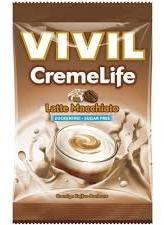 Vivil Bomboane Creme Life latte macchiato, fara zahar, 110 g, Vivil