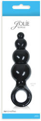 Prime Stoys Jolie Ripples Medium Black Dildo