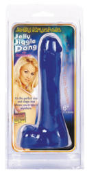 Rascal Dildo Jelly Jiggle Dong Blue Dildo