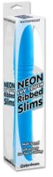 Prime Stoys Vibrator Neon Luv Touch Ribbed Slims Vibrator