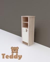 Todi Teddy keskeny nyitott polcos + 1 ajtós szekrény (140 cm magas) - babycenter-siofok