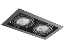 AZzardo 2875 | Nova-AZ Azzardo beépíthető lámpa téglalap elforgatható fényforrás 345x195mm 1x GU10 / ES111 fekete (2875)