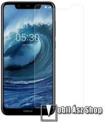 Nokia 5.1 Plus, Üvegfólia, 0, 3mm vékony, 9H, Sík részre