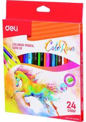 Deli Creioane colorate 24 culori Deli ColoRun C003 20 (DLEC00320)