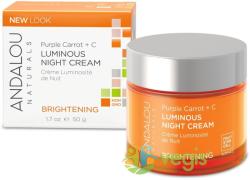 Andalou Naturals Brightening Crema Reparatoare de Noapte pentru Luminozitate Ten Normal sau Mixt 50g