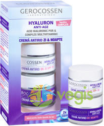 GEROCOSSEN Crema Antirid de Zi SPF10 +Crema Antirid de Noapte Set Hyaluron 50ml+50ml