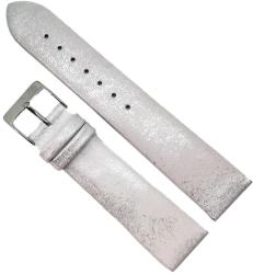 Arc Curea Ceas „Silver Glamour Fancy22 - Piele Naturală Argintie (14mm - 22mm) (Fancy22)