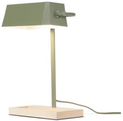 IT'S ABOUT ROMI Lampa de birou din metal cu baza din lemn CAMBRIDGE verde CAMBRIDGE/T/OG (CAMBRIDGE/T/OG)