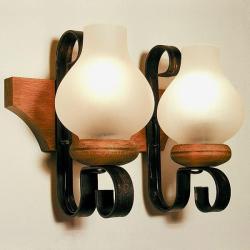 LemnLights Aplica de perete rustica fabricata manual din lemn Vela WOOD-VE-AP2 (WOOD-VE-AP2)
