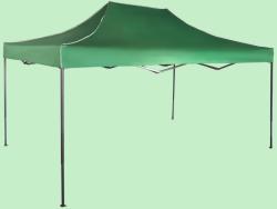 Expodom Gyorsan összecsukható sátor 3x4, 5 m - acél, Zöld, Oldalfalak nélkül