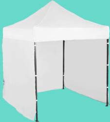 Expodom Gyorsan összecsukható sátor 2x2m - acél, Fehér, 3 oldalfal