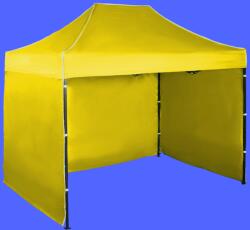 Expodom Gyorsan összecsukható sátor 2x3m - acél, Sárga, 3 oldalfal