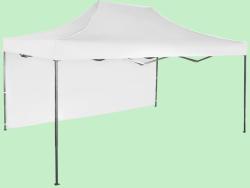 Expodom Gyorsan összecsukható sátor 3x4, 5 m - acél, Fehér, 1 oldalfal