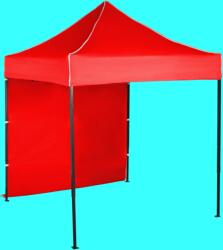 Expodom Gyorsan összecsukható sátor 2x2m - acél, Piros, 1 oldalfal