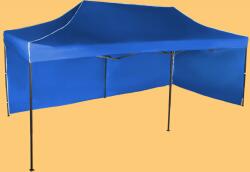 Expodom Gyorsan összecsukható sátor 3x6m - acél, Kék, 2 oldalfal