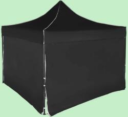 Expodom Gyorsan összecsukható sátor 3x3 m - acél, Fekete, 4 oldalfal