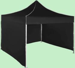 Expodom Gyorsan összecsukható sátor 3x3 m - alumínium, Fekete, 3 oldalfal