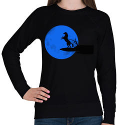 printfashion ló és a kék hold - Női pulóver - Fekete (1590284)