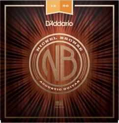 D'Addario NB1256 Nickel Bronze akusztikusgitár-húr, 12-56