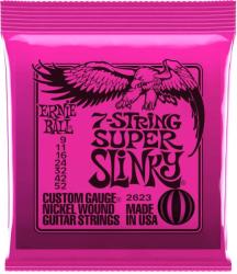 Ernie Ball 2623 Nickel Wound Super Slinky 7 Húr 9-52