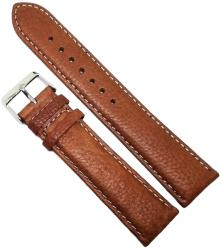  Curea Ceas „Maximus Terra XL 7K25 - Piele Maro Deschis cu Cusătură Albă (20mm - 22mm)