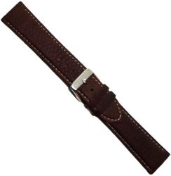  Curea Ceas „Maximus Espresso XL 7K25 - Piele Maro Închis cu Cusătură Albă (20mm - 22mm)