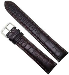HCraft Curea de ceas din piele naturala Maro XL - 18mm / 20mm / 22mm / 24mm - C3047 (C3047-CROX)