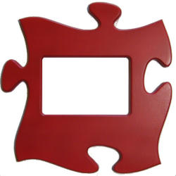 Batadecor Puzzle képkeret (piros)
