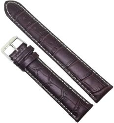  Curea Ceas „Pure Comfort Sport 6XL20 - Piele Naturală Hipoalergenică, Maro cu Cusătură Albă (18mm - 24mm) (6XL20)