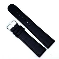  Curea Ceas „Obsidian Comfort C3066 - Piele Naturală Hipoalergenică, Negru Mat (8mm - 22mm) (432)
