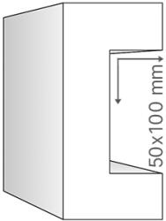 ANRO Kábelcsatorna takaró díszléc KCS-04 (50x100 mm) (KCS-04 (50x100 mm))